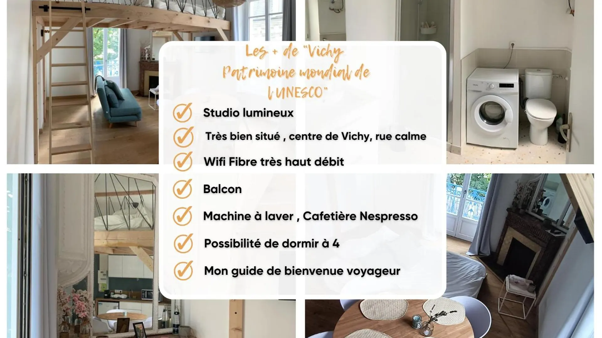 Studio Vichy Patrimoine Mondial Villa Marie Celine